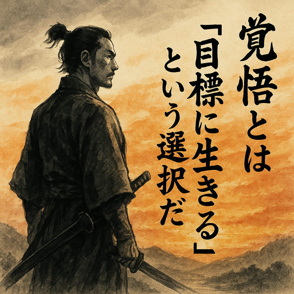 覚悟とは“目標に生きる”という選択だ